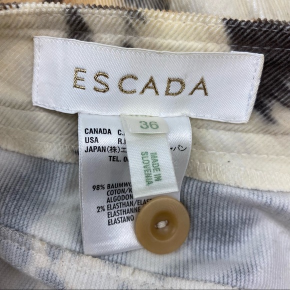 Escada Animal Print Pant Size 36 (US Size 6) - Picture 3 of 3